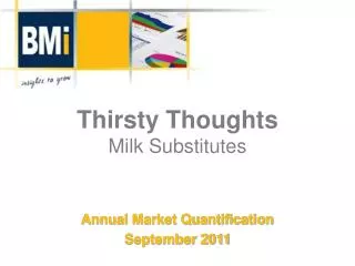Thirsty Thoughts Milk Substitutes
