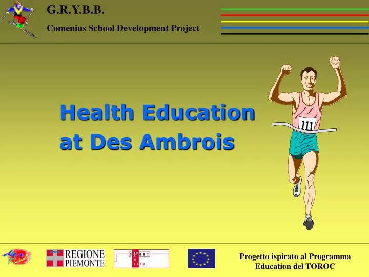 health education at des ambrois