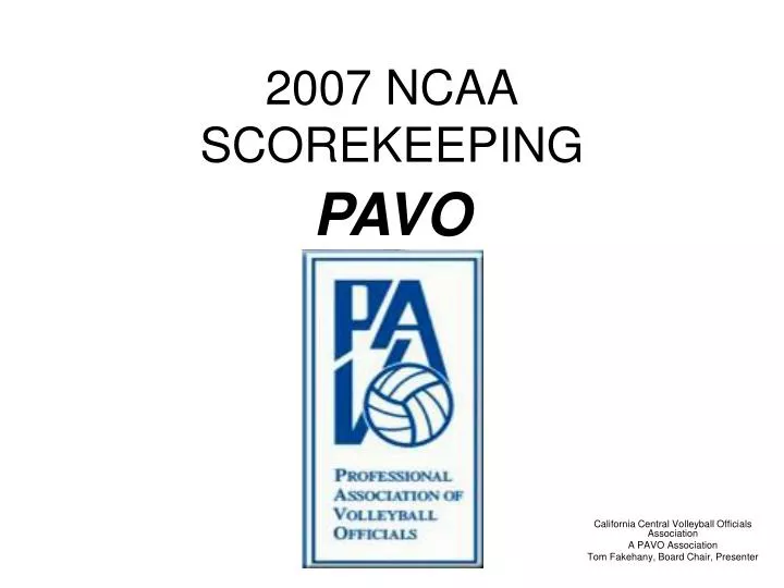 2007 ncaa scorekeeping
