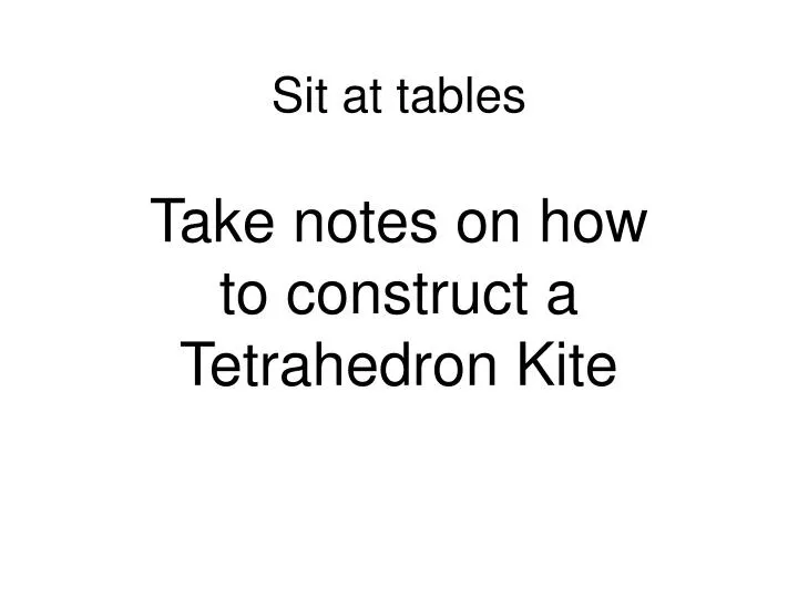 sit at tables