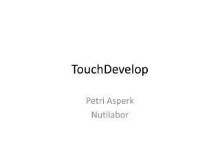 touchdevelop