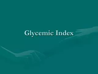 glycemic index