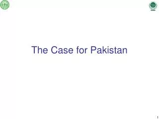 the case for pakistan