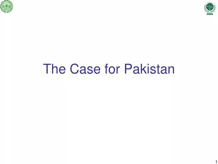 the case for pakistan