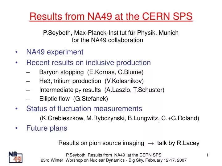 results from na49 at the cern sps