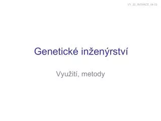 genetick in en rstv