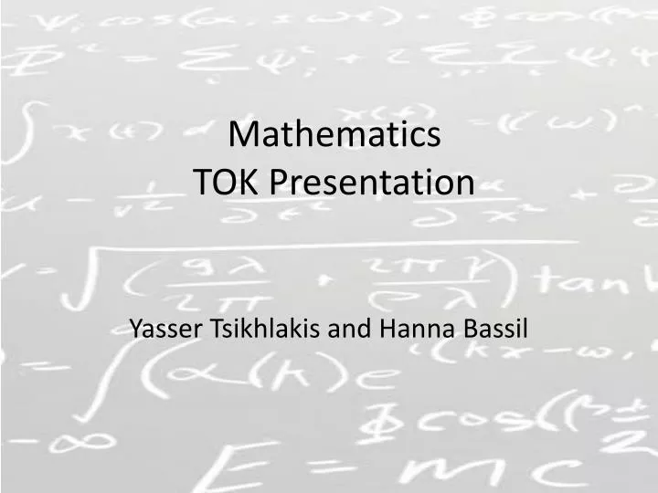 mathematics tok presentation