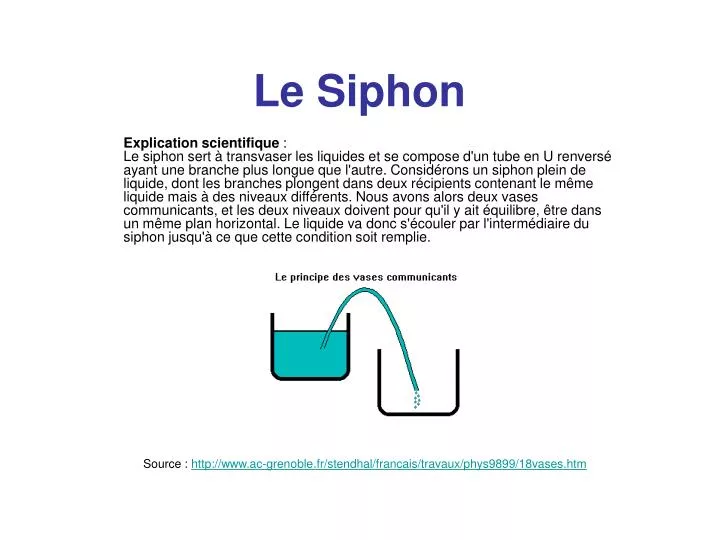 le siphon