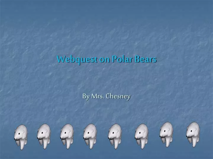 webquest on polar bears