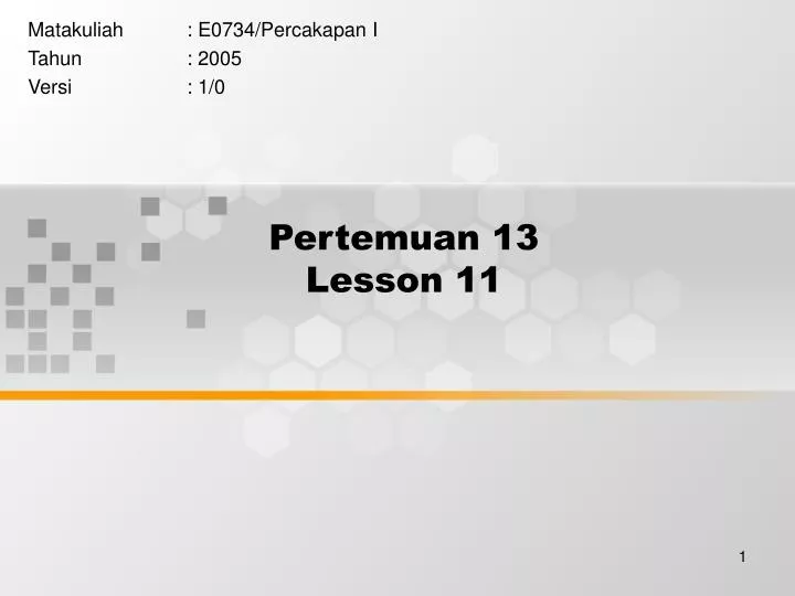 pertemuan 13 lesson 11