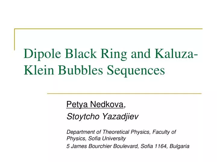 dipole black ring and kaluza klein bubbles sequences