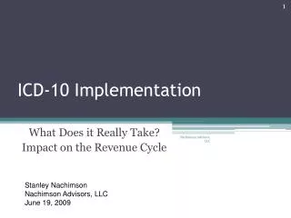 ICD-10 Implementation