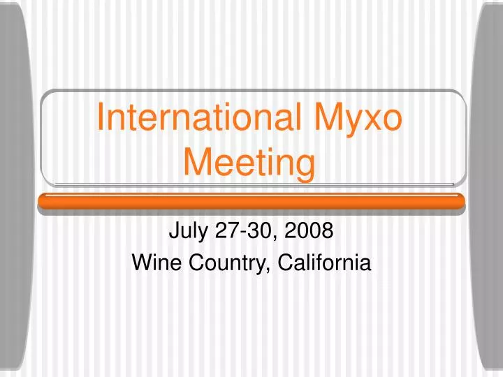 international myxo meeting