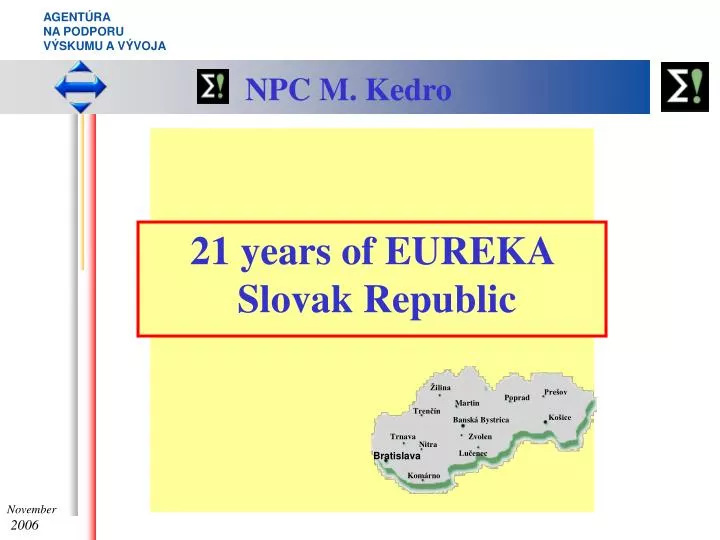 2 1 years of eureka slovak republic