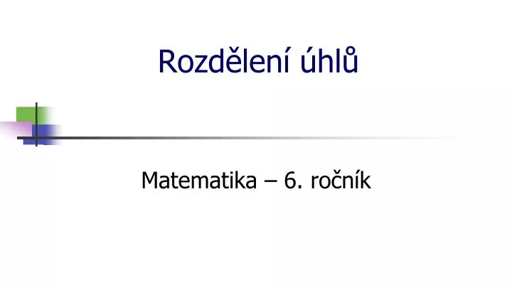 rozd len hl