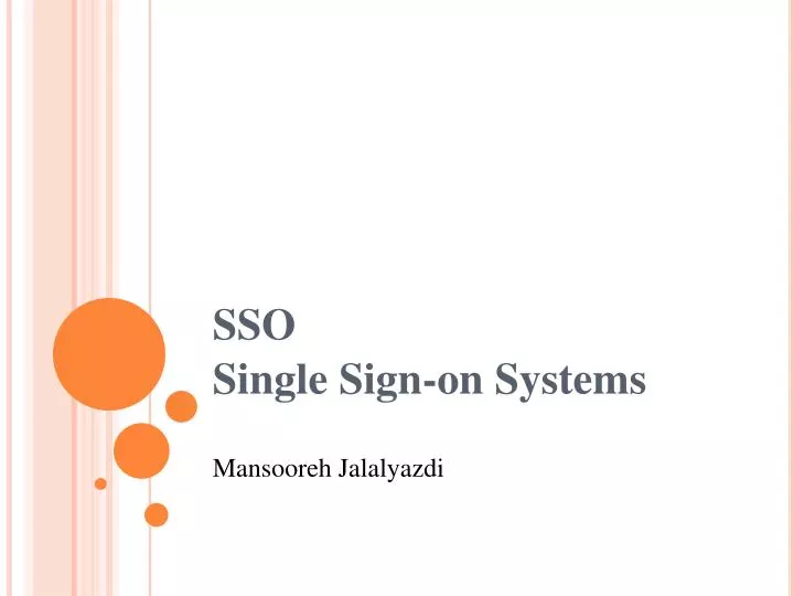 sso single sign on systems