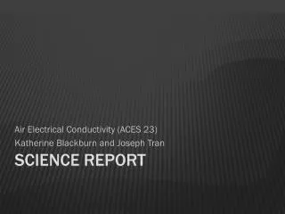Science report