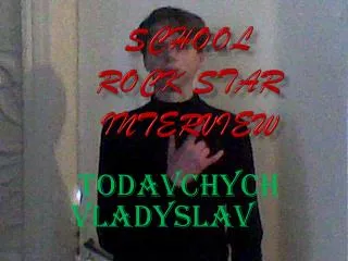 School rock star interview