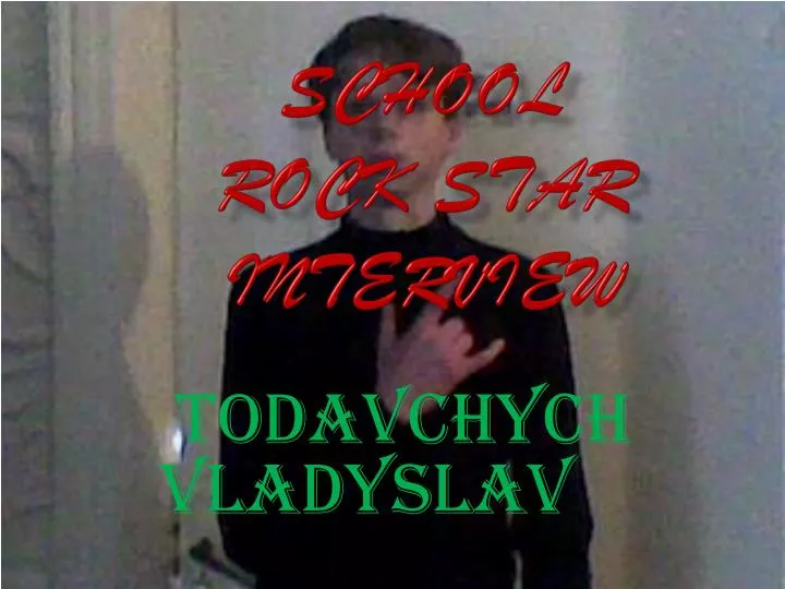 school rock star interview
