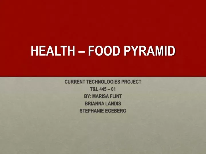 health food pyramid