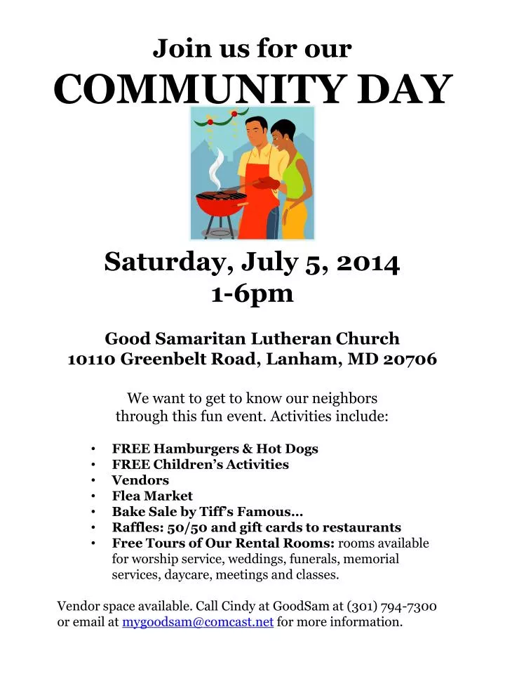 join us for our community day