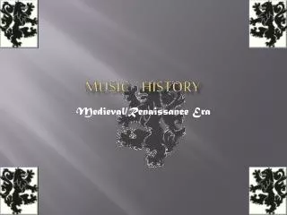 Music history