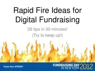 Rapid Fire Ideas for Digital Fundraising