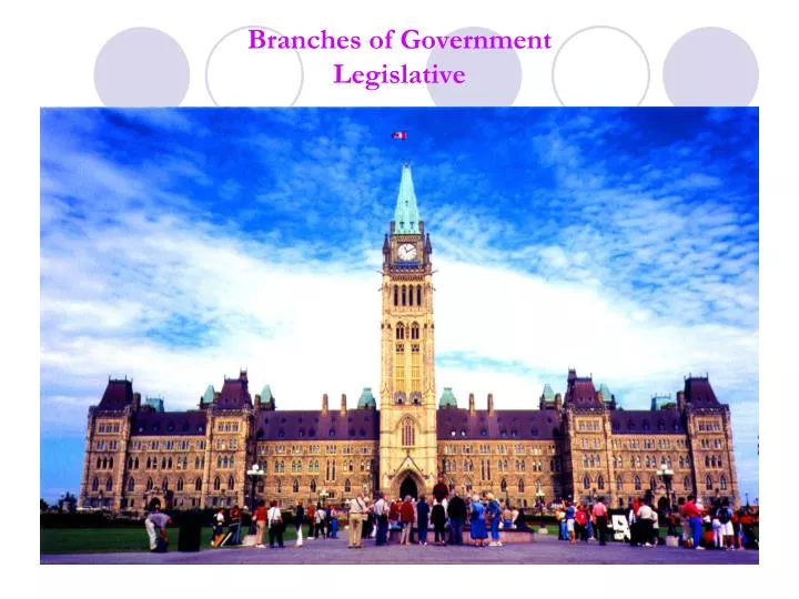 branches of government legislative