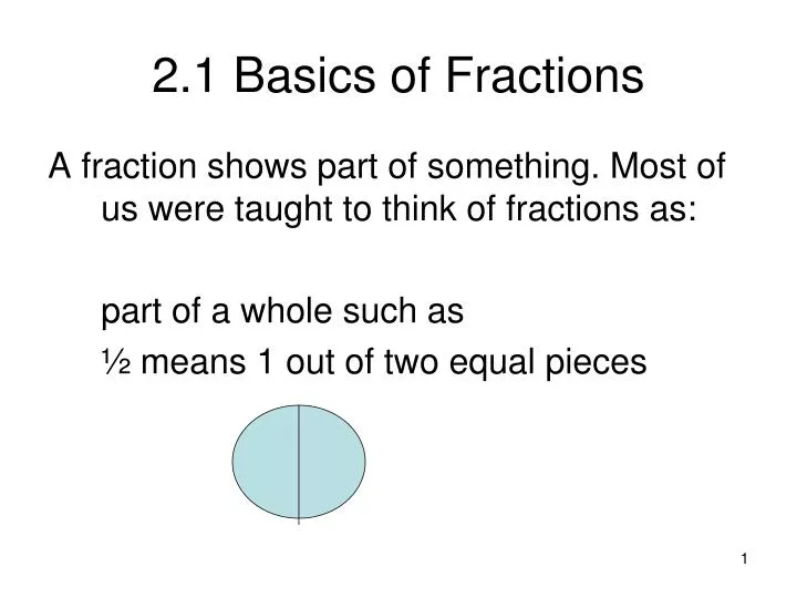 2 1 basics of fractions