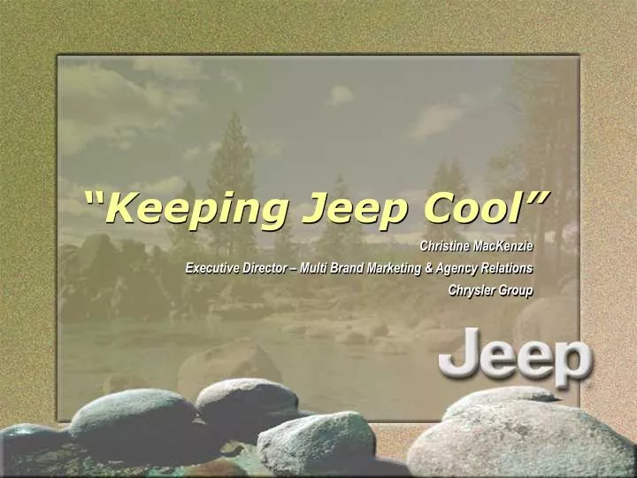 keeping jeep cool