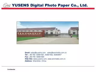 YUSENS Digital Photo Paper Co., Ltd.