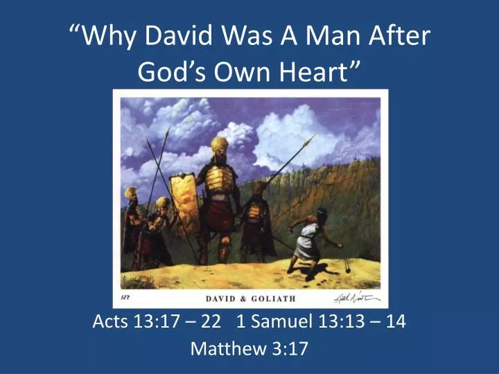 why david was a man after god s own heart