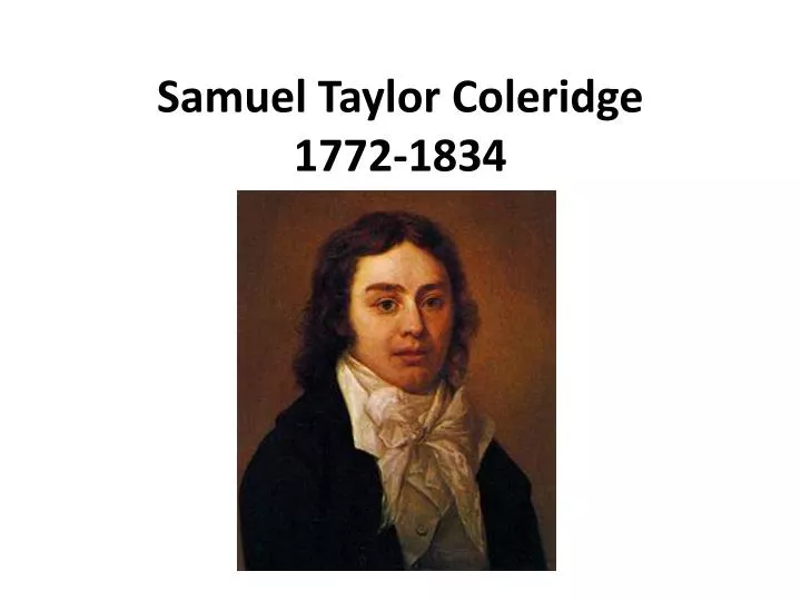 samuel taylor coleridge 1772 1834