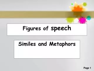 Figures of speech