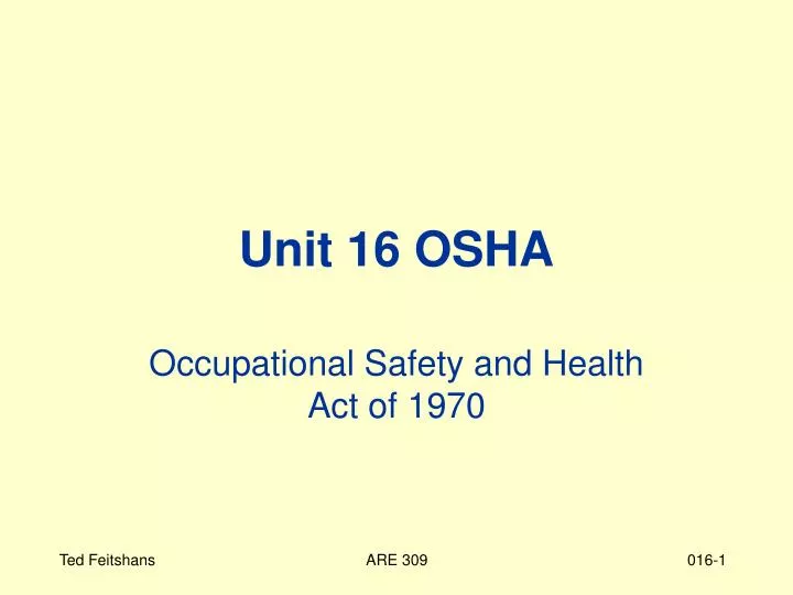 unit 16 osha