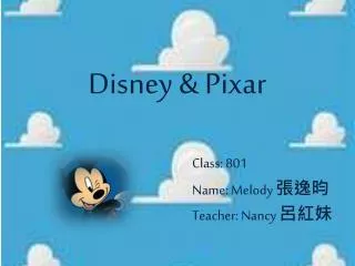 Disney &amp; Pixar