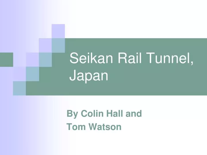 seikan rail tunnel japan