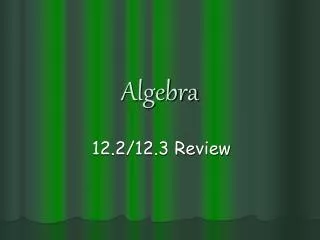 algebra
