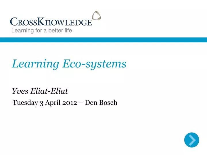 learning eco systems