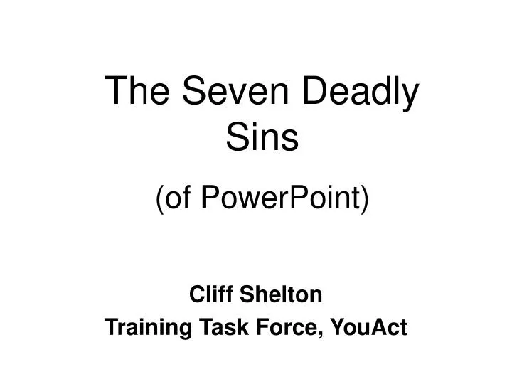 cliff shelton training task force youact