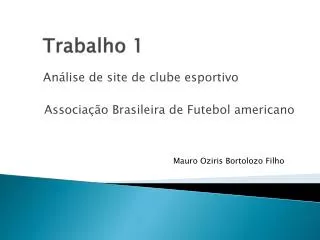 trabalho 1