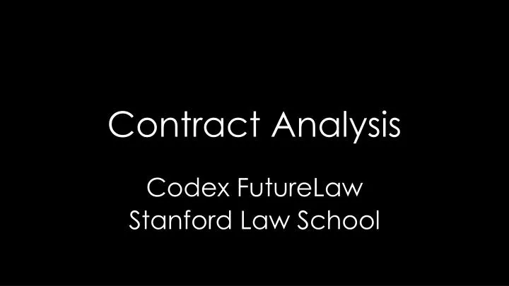 contract analysis