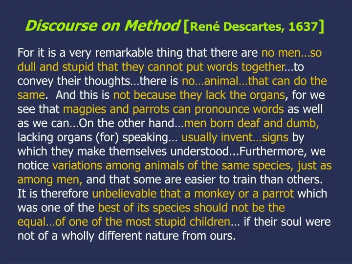 discourse on method ren descartes 1637