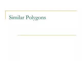 similar polygons