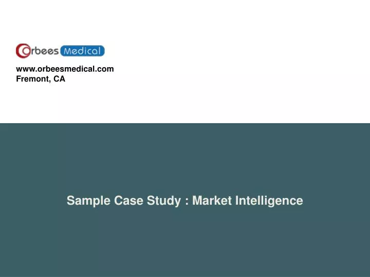 sample case study market intelligence