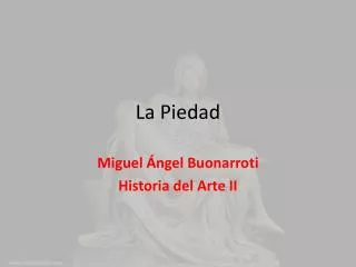 la piedad