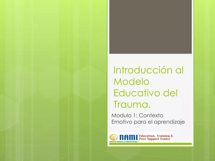 introducci n al modelo educativo del trauma