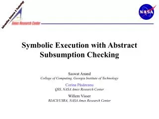 Symbolic Execution with Abstract Subsumption Checking