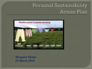 Personal Sustainability Action Plan