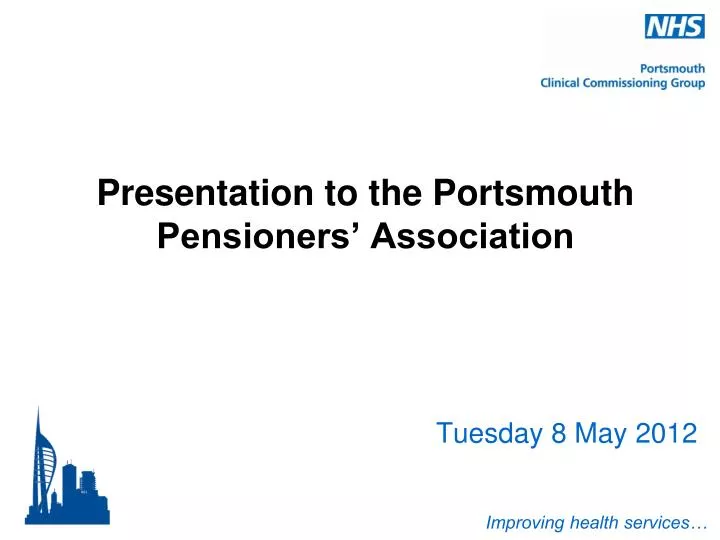 presentation to the portsmouth pensioners association